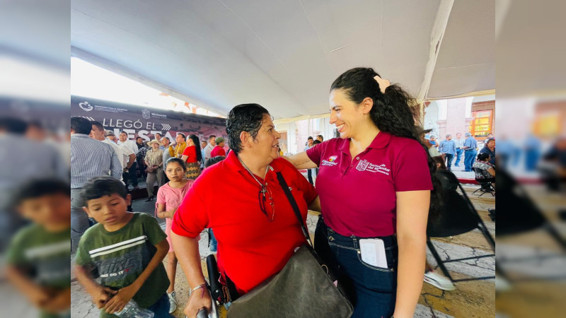 Ferias del Bienestar, facilitan acceso a servicios del Gobierno de Michoacán: Giulianna Bugarini