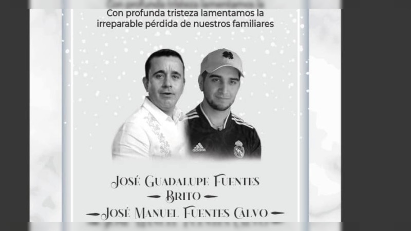 Asesinan al empresario José Guadalupe Fuentes y a su hijo José Manuel, en Autopista del Sol 