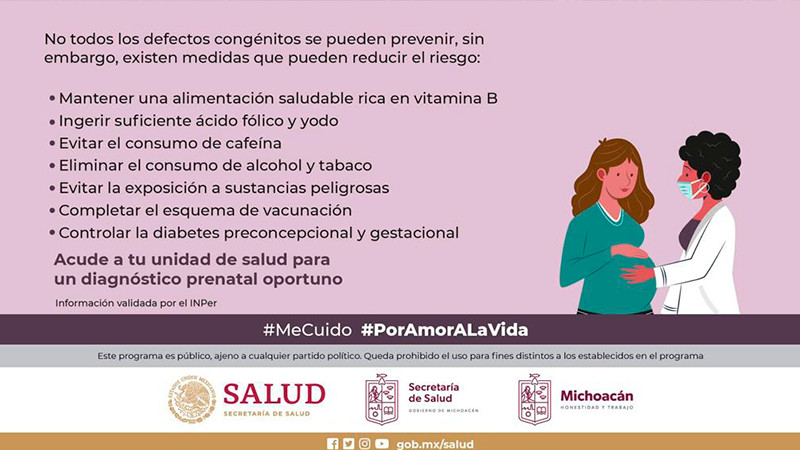 Alimentación saludable previene riesgo de diabetes gestacional: Salud Michoacán