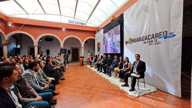 Presidente Municipal de Huandacareo, Humberto González, presenta su segundo informe de gobierno