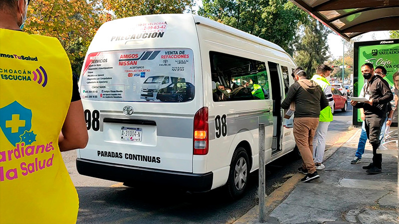Necesario garantizar la seguridad para ampliar horarios de transporte público en Michoacán: COCOTRA 