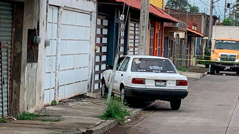 Asesinan a taxista de línea Monarca en Uruapan