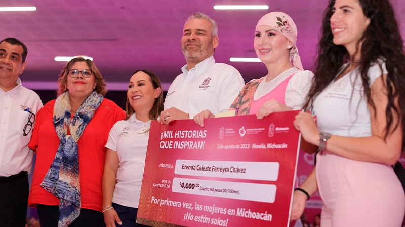 Apoyo a mujeres con cáncer llega a más de mil beneficiarias en Michoacán