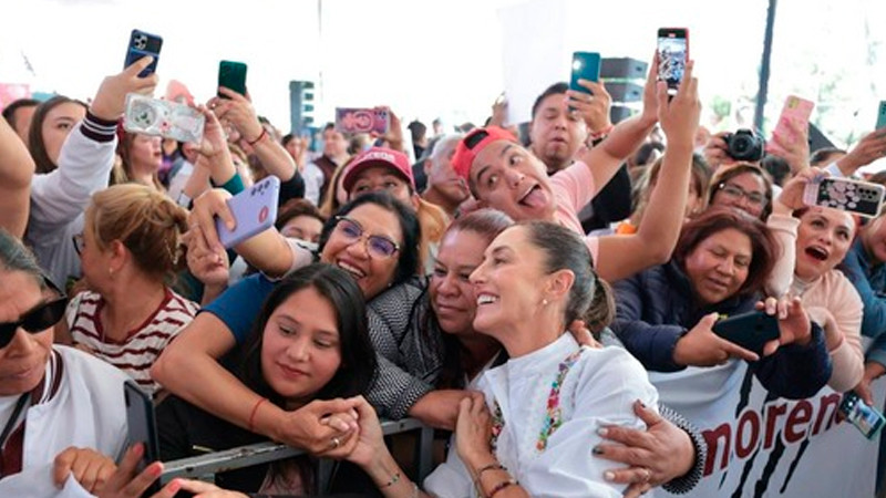 Con la 4T hay más justicia y combate a la corrupción, considera Sheinbaum 