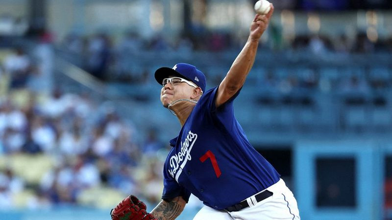 Brilla el abridor mexicano Julio Urías en el triunfo de los Dodgers en la MLB 