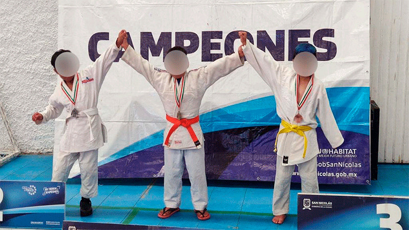 Niños del DIF ganan oro, plata y bronce en Torneo Nacional de Judo 