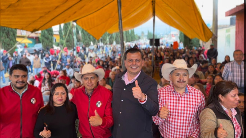 Supera PRI Michoacán meta de 10 mil firmas para aspirantes tricolores del Frente Amplio por México: Memo Valencia