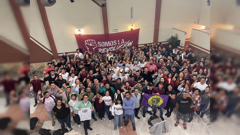 Juventudes michoacanas respaldan a Claudia Sheinbaum para revertir los daños del neoliberalismo 