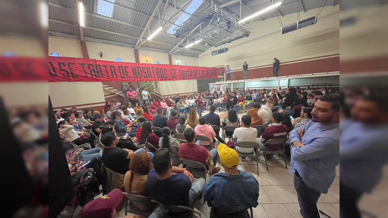 Juventudes michoacanas respaldan a Claudia Sheinbaum para revertir los daños del neoliberalismo 