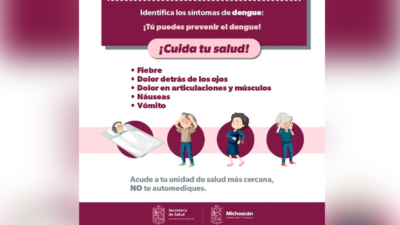 ¡Atento! Conoce cuáles los síntomas del dengue y cómo se transmite: SSM
