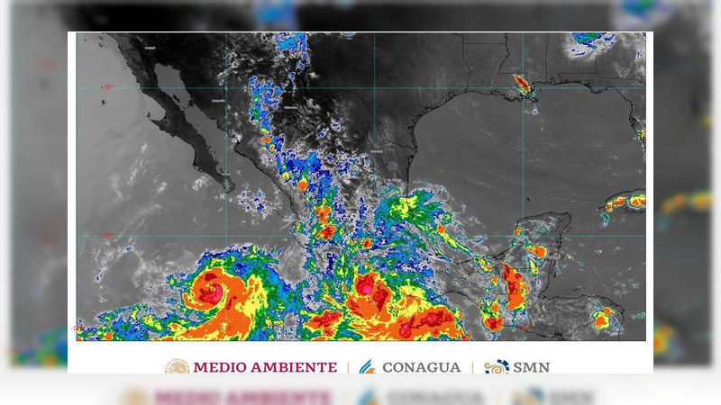 Eugine provocará lluvias intensas en Michoacán en las próximas horas, alerta CONAGUA 