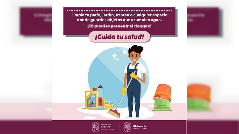 Salud Michoacán mantiene acciones permanentes contra el dengue