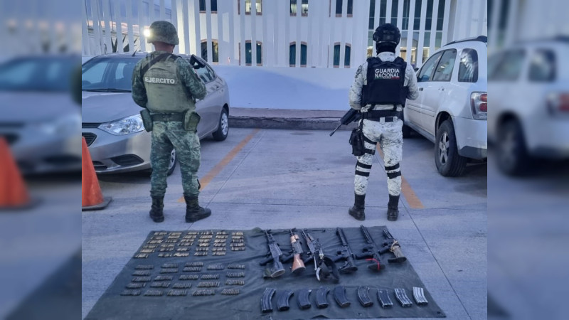 Asegura GN arsenal en Zacatecas: Rifles de grueso calibre y cientos de cartuchos, lo incautado 