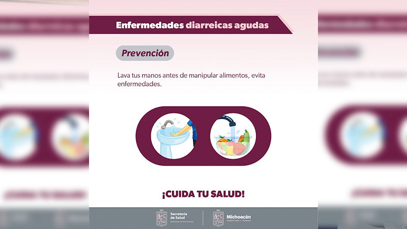Higiene básica previene enfermedades gastrointestinales: Salud Michoacán