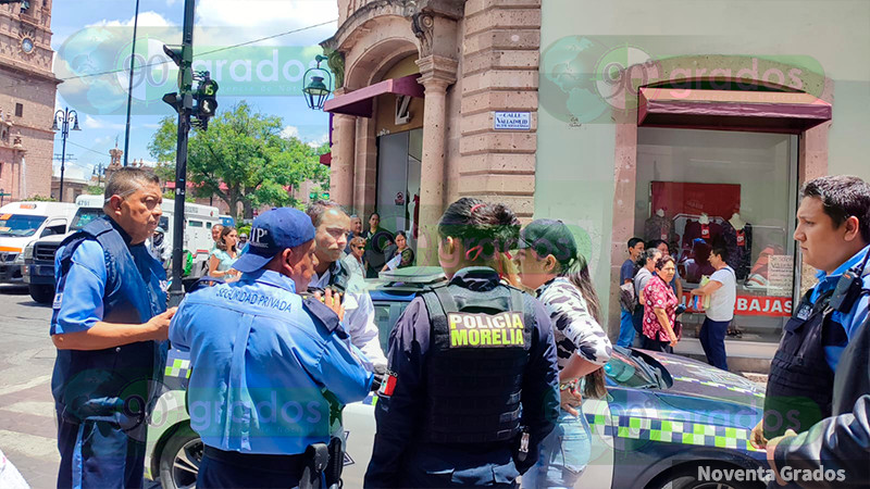 Asalto armado en Plaza de la Tecnología de Morelia; hay un detenido