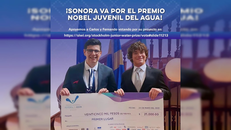 Jóvenes sonorenses buscan ganar el Premio Nobel Juvenil del Agua 2023 