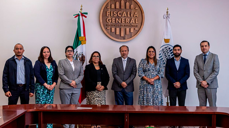 Rumbo al proceso electoral 2024, se reúnen la Fiscalía General de Querétaro y el IEEQ 