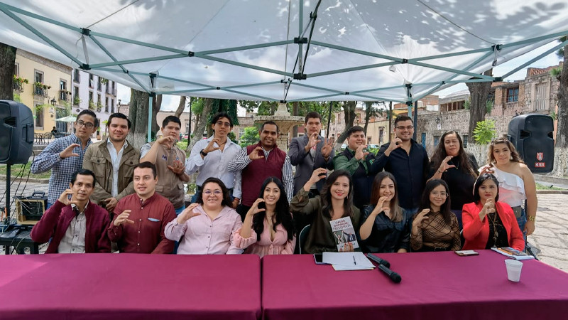 Juventudes michoacanas en favor de la 4T con Claudia Sheinbaum 