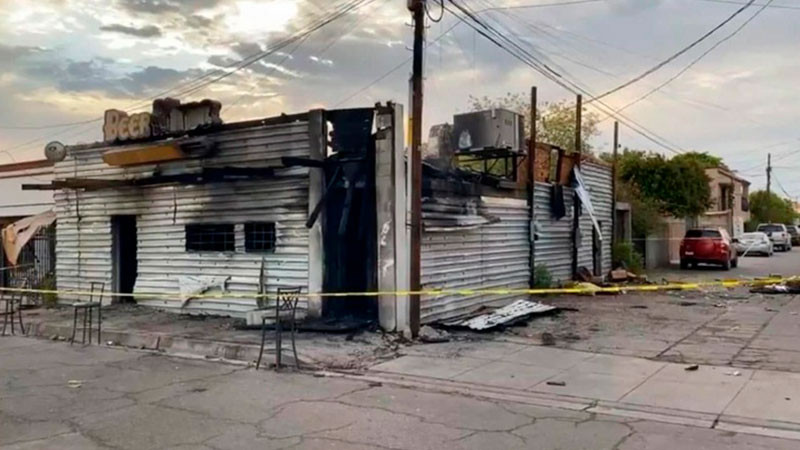 Suman 12 personas fallecidas por incendio en Beer House en San Luis Río Colorado 