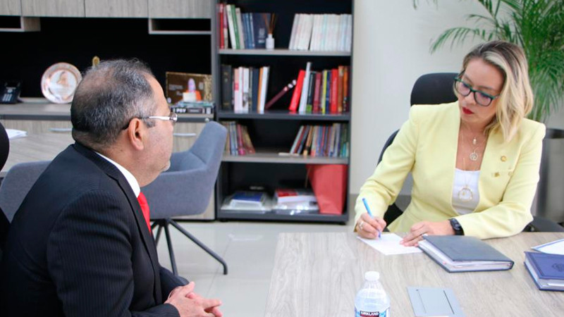 Sostiene alcalde de Cd. Hidalgo reunión con rectora de la UMSNH, Yarabí Ávila González 