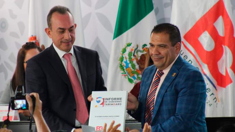 Bladímir González, edil de Tarímbaro rinde su segundo informe de Gobierno 