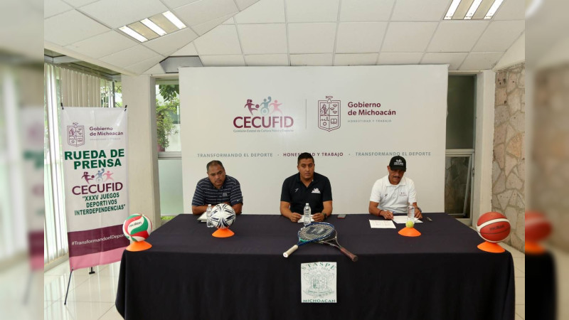 Convoca Cecufid a participar en los XXXV Juegos Deportivos Interdependencias