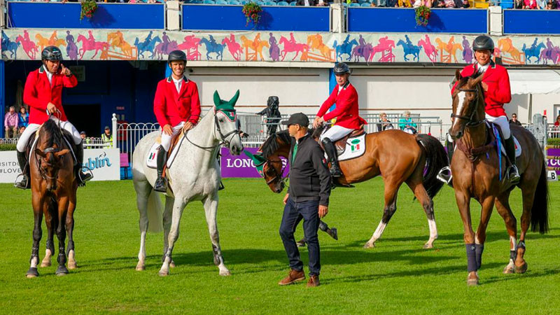 Equipo mexicano de salto conquista bronce en Espectáculo Ecuestre Dublín 2023 
