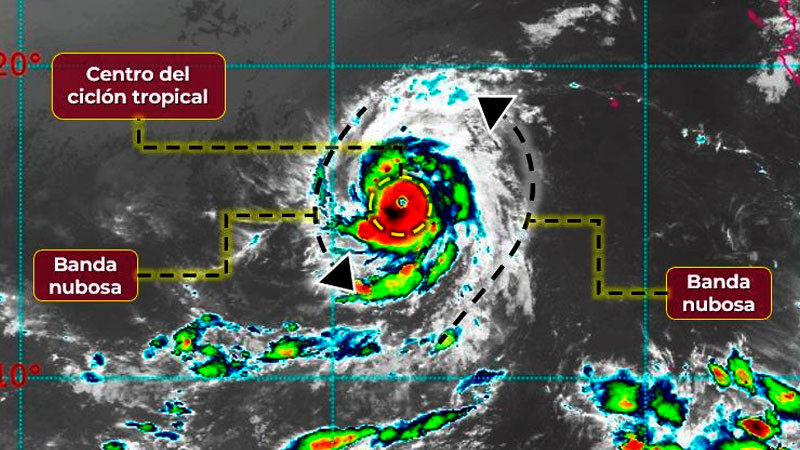 El huracán Fernanda se intensificó a categoría 3 alejándose paulatinamente del país 