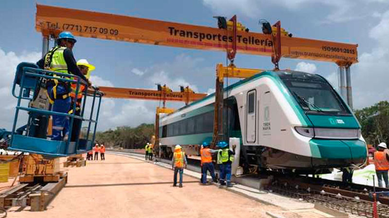 Avanzan pruebas estáticas del primer convoy del Tren Maya a sistema eléctrico y puertas: Fonatur 