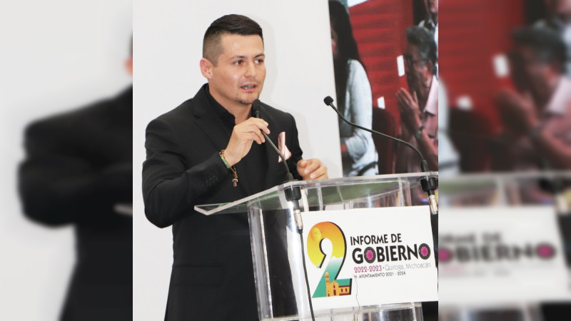 Presidente municipal de Quiroga lleva a cabo segundo informe de gobierno 
