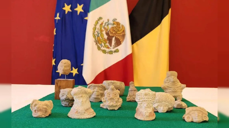 Bélgica restituye a México 20 piezas arqueológicas prehispánicas 