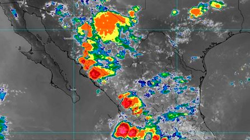 Canal de baja presión originará lluvias fuertes a Michoacán 