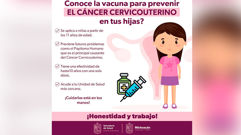Vacuna SSM a adolescentes para prevenir el Virus del Papiloma Humano 