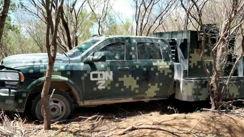 Sedena asegura 'vehículo monstruo' con blindaje artesanal en Nuevo León 