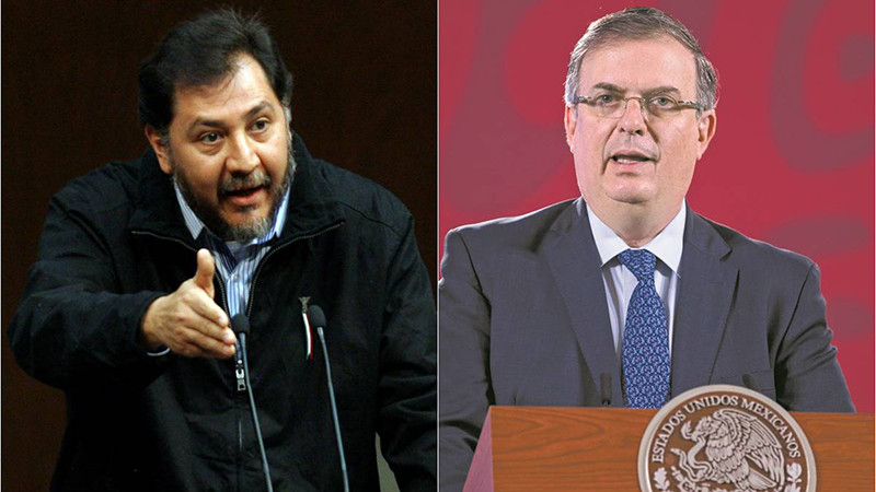 Noroña señala a Marcelo Ebrard: la desesperación del aspirante de Morena rebasó todos los límites. 