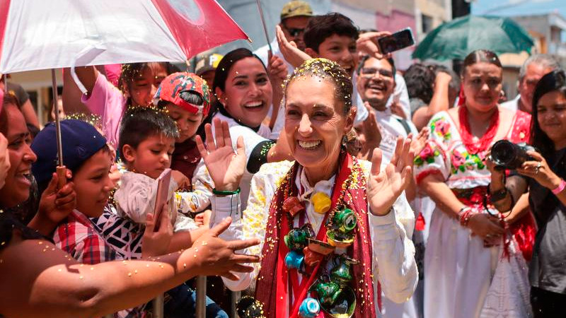Mexicanos contentos con la cuarta transformación: Sheinbaum
