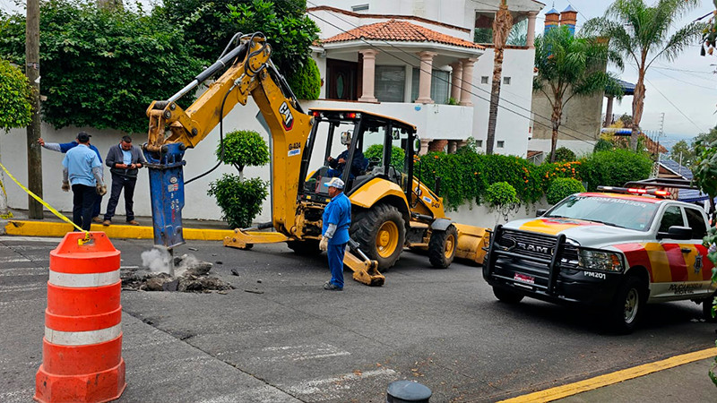 OOAPAS rehabilita red sanitaria en beneficio de 7 colonias