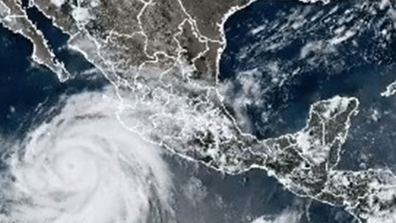 Huracán “Hilary” se convierte en categoría 3 frente a costas de México, según Servicio Meteorológico de San Diego 