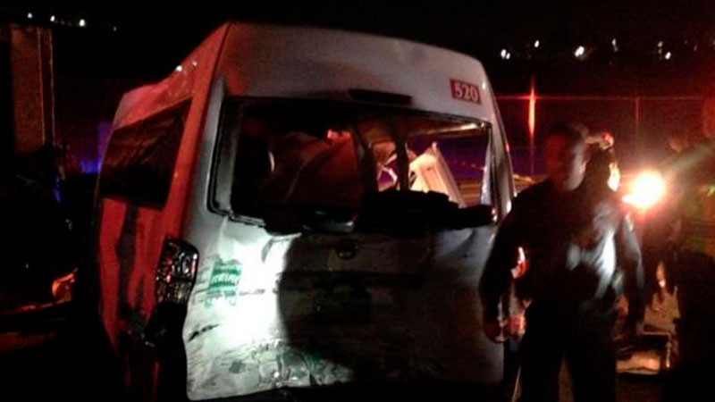 Choque entre un camión y transporte público deja 7 heridos en la México-Pachuca 