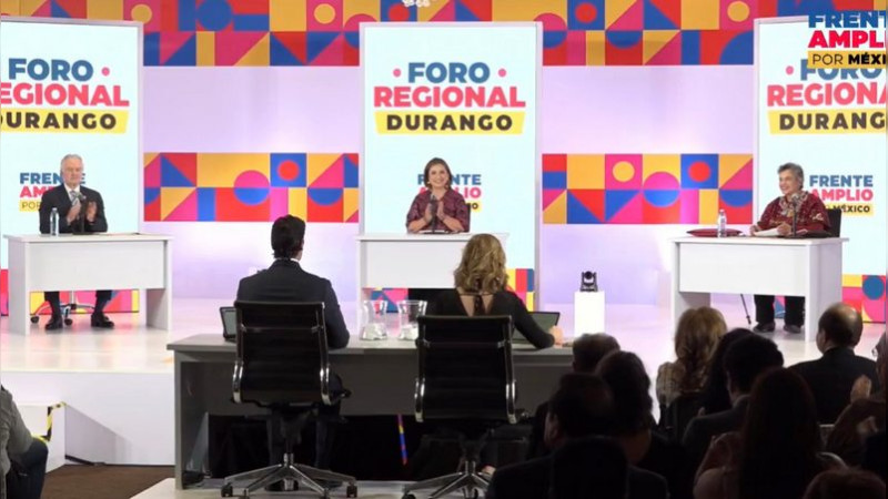 En debate del Frente en Durango, se lanzan contra AMLO por 5 jóvenes desaparecidos en Jalisco 