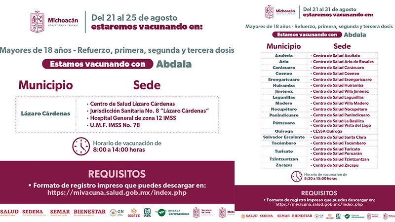 Anuncia SSM, vacunación anti COVID-19 para adultos