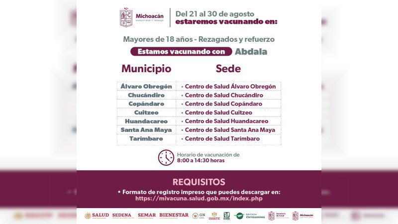 Anuncia SSM, vacunación anti COVID-19 para adultos