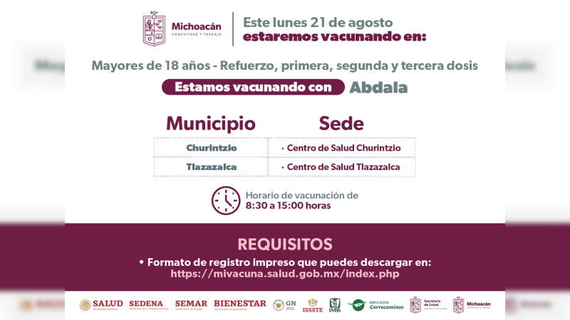 Anuncia SSM, vacunación anti COVID-19 para adultos