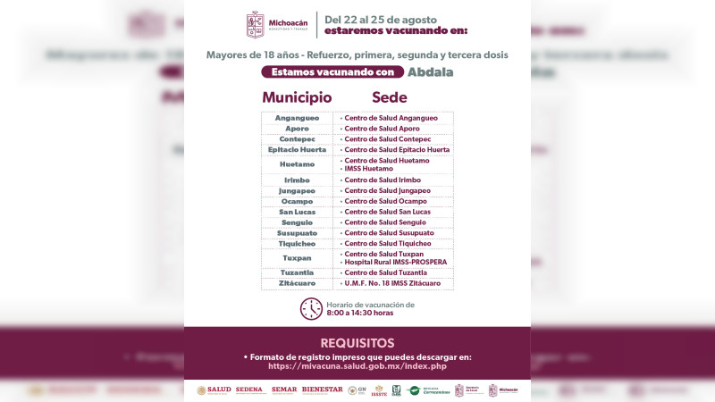 Anuncia SSM, vacunación anti COVID-19 para adultos
