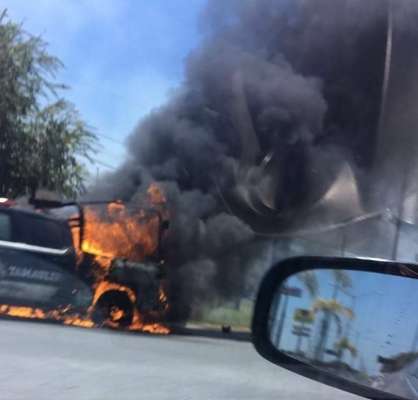 Siete policías lesionados tras emboscada en Miguel Alemán, Tamaulipas 