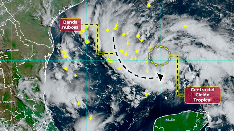 Se forma el potencial ciclón tropical Nueve frente a las costas de Tamaulipas 