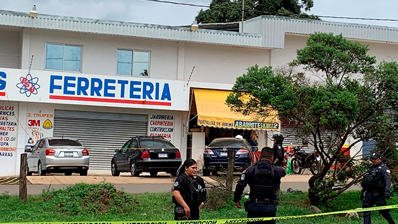 Ataque armado deja dos muertos y un herido al oriente de Uruapan 