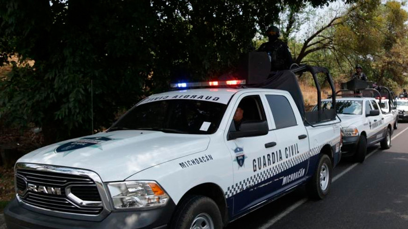 En Apatzingán: aseguran 3 armas largas y más de mil 300 cartuchos 
