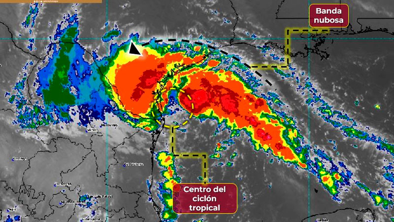 Tormenta tropical Harold muy cerca de la frontera norte de Tamaulipas 