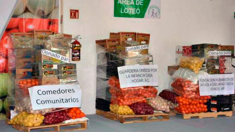 Apoyan trabajadores de Agricultura acciones de la Red de Bancos de Alimentos de México 